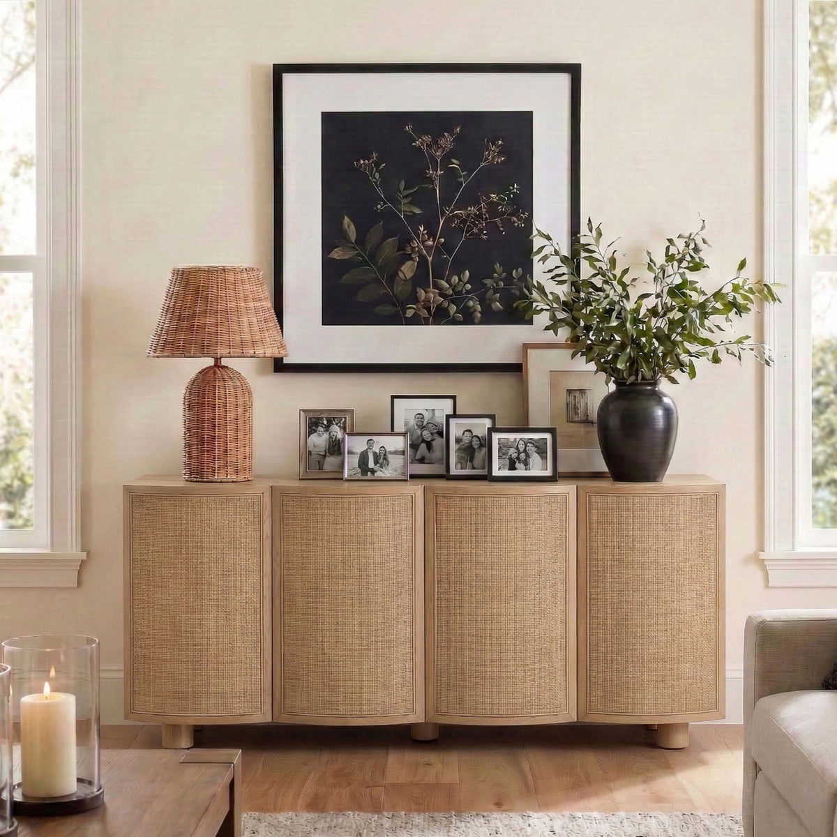 Norin - Solid Wood And Oak Veneer Sideboard/Buffet
