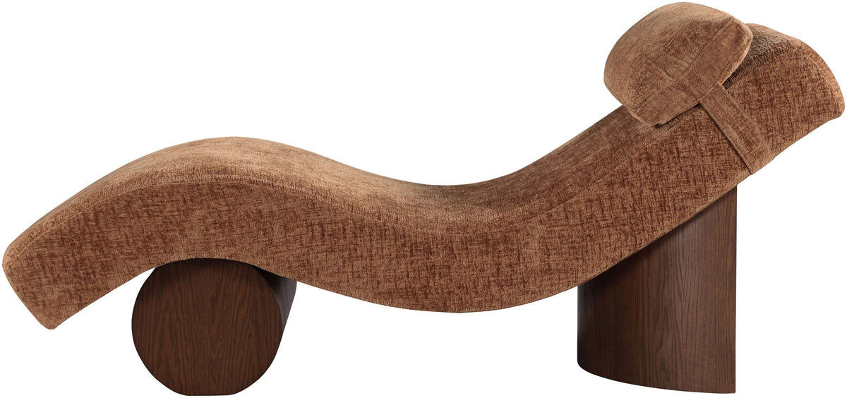 Marcella - Chaise Lounge - Walnut Base