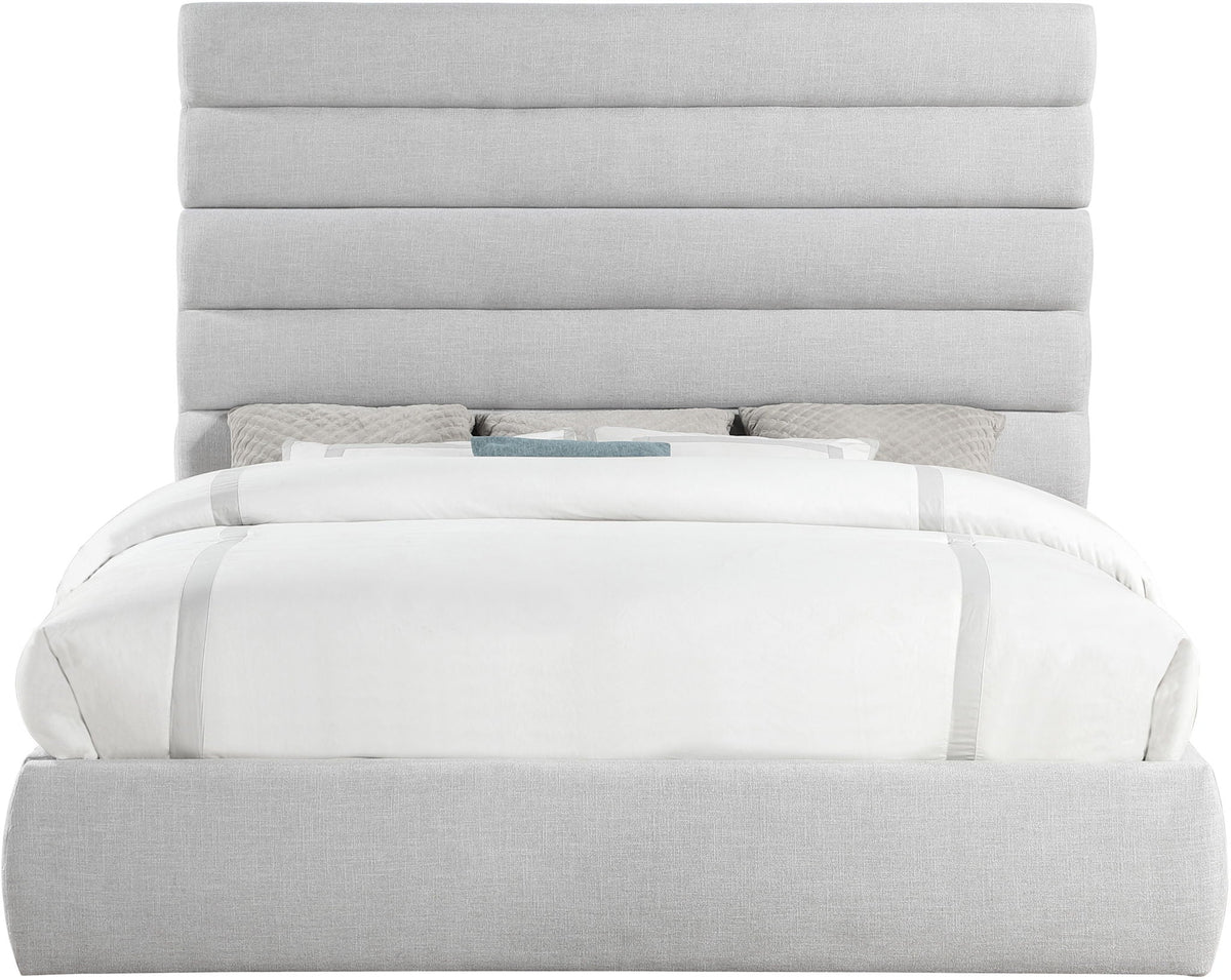 Adam - Linen Fabric Bed With 70.5" Headboard