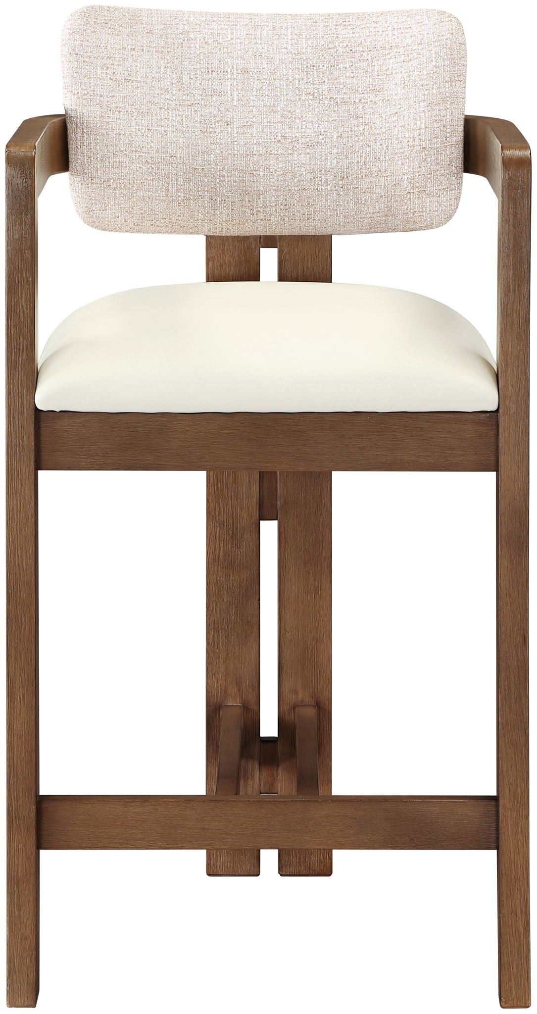 Ravina - Upholstered Counter Stool With Stained Brown Base