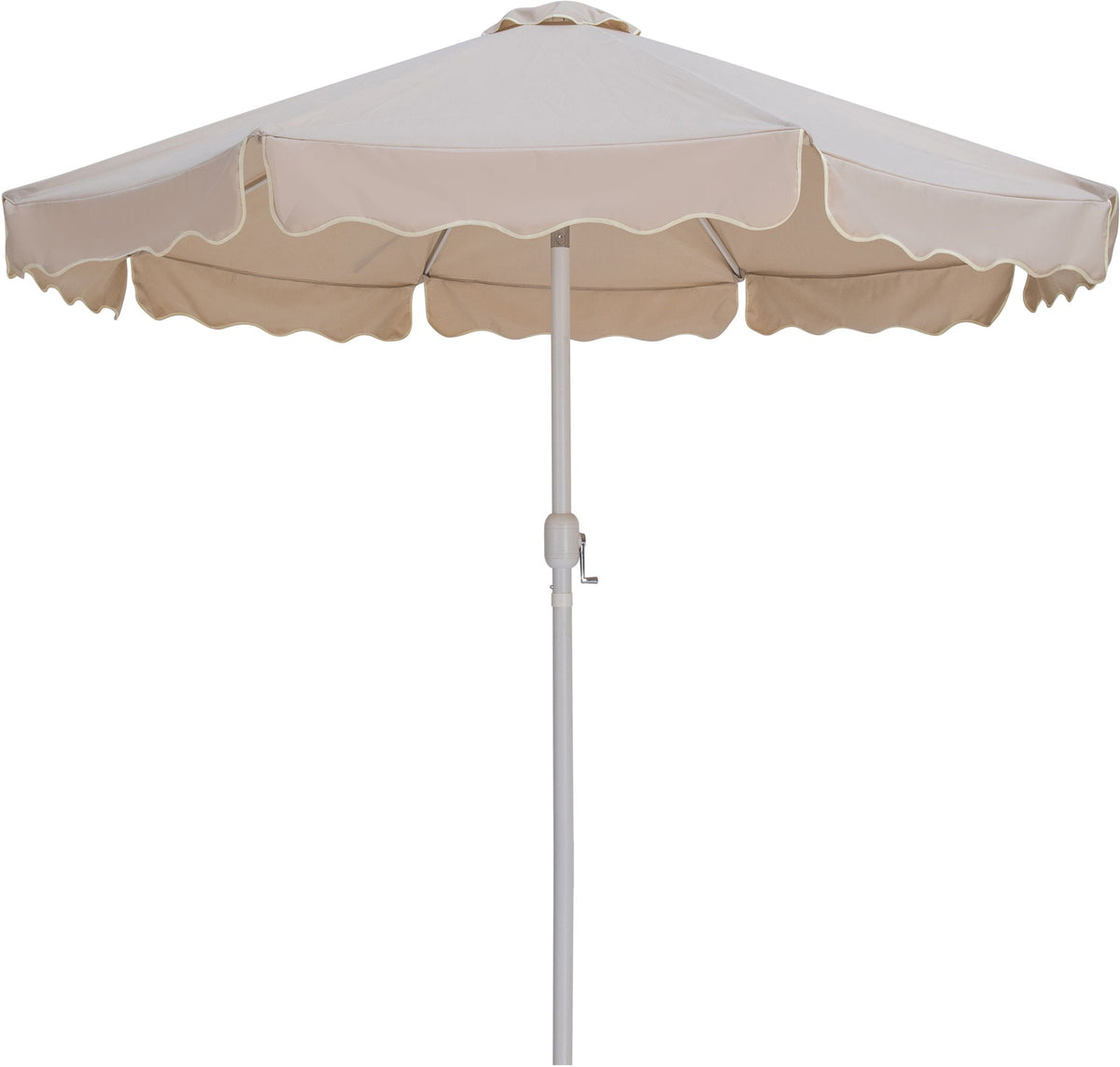 Amalfi - Aluminum Patio Umbrella - White Base / White Pole