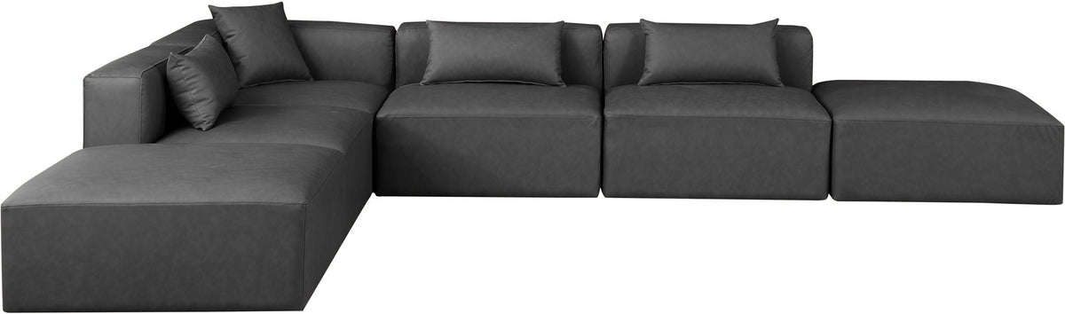 Cube - 6 Piece Modular Corner Armless Sectional