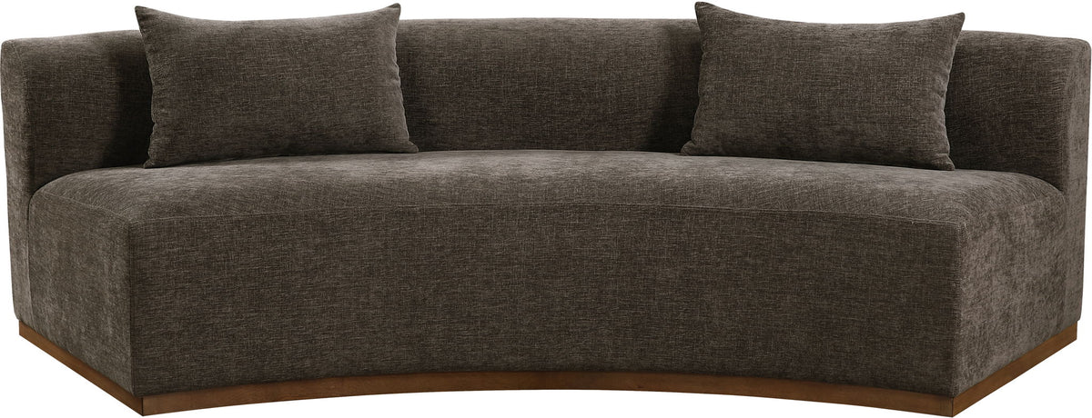 Avanti - 104" Chenille Fabric Upholstered Sofa
