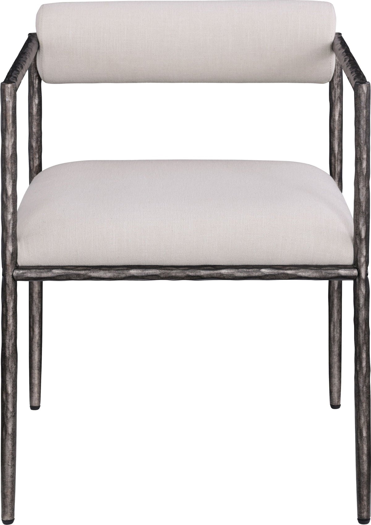 Axis - Linen Textured Beige Fabric Upholstered Dining Chair (Set of 2)