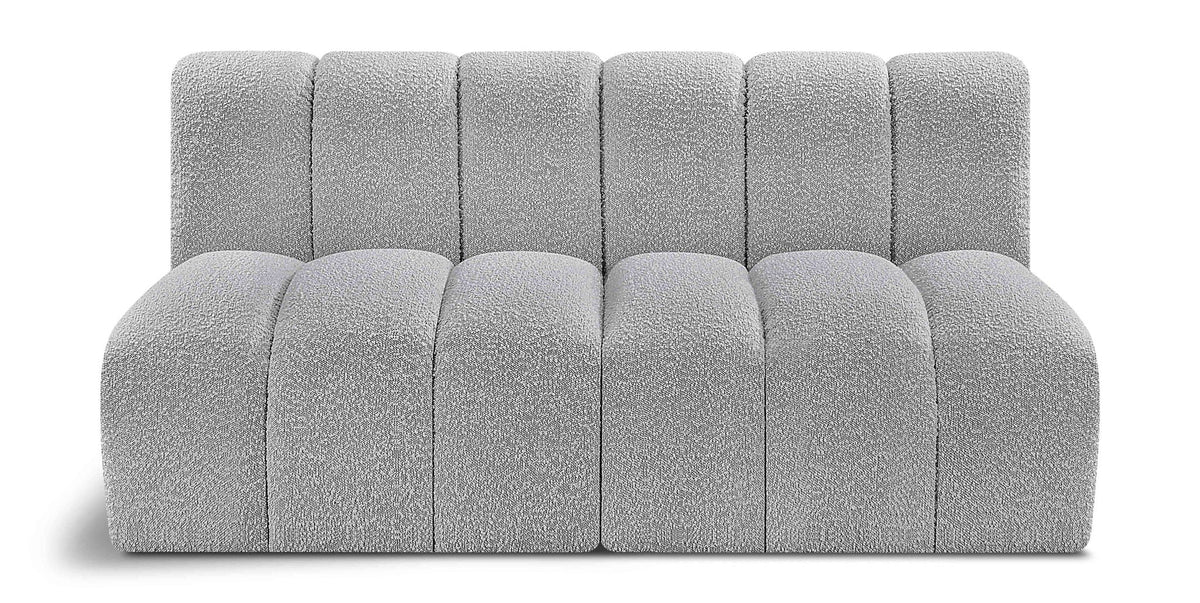 Arc - Boucle Fabric 2 Seats Modular Sofa