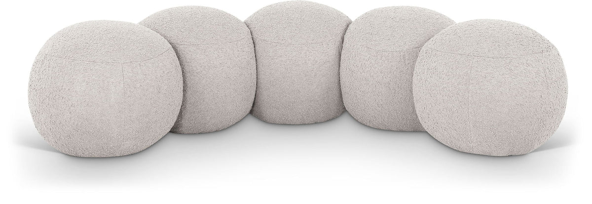 Apollo - Boucle Fabric Bench