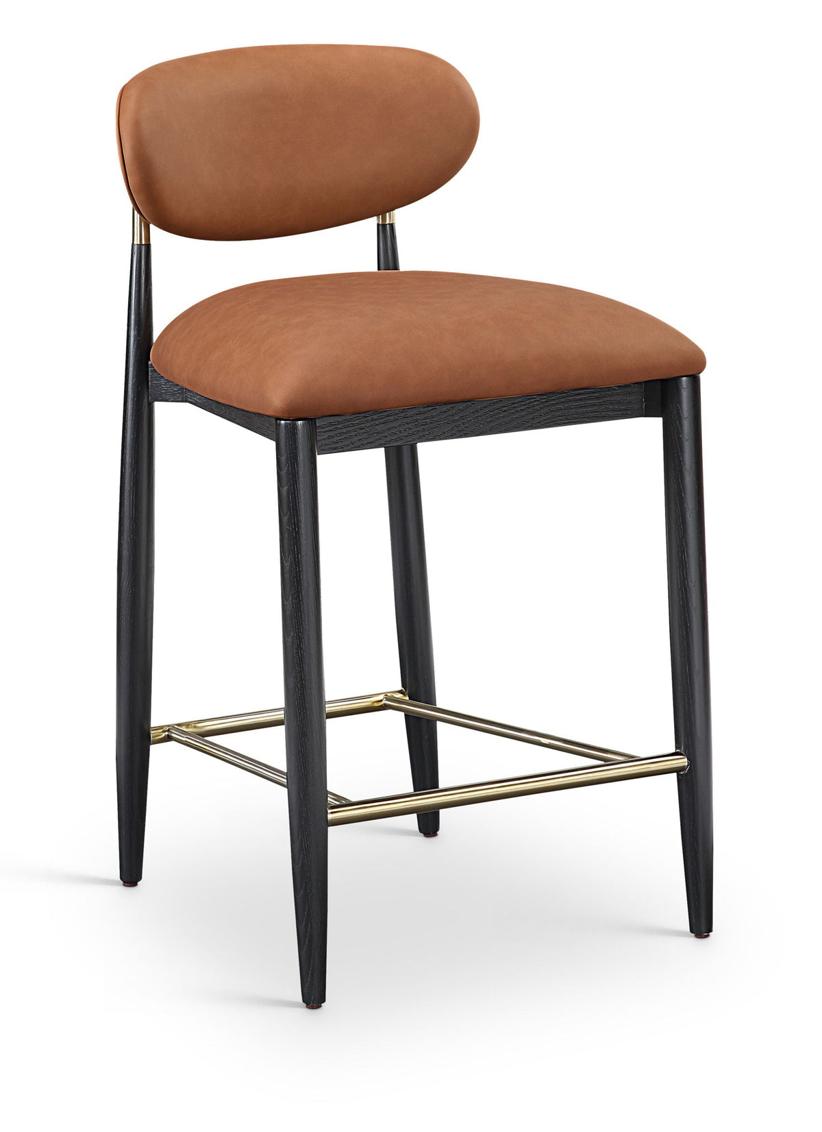 Riccio - Stool - Black And Gold Frame