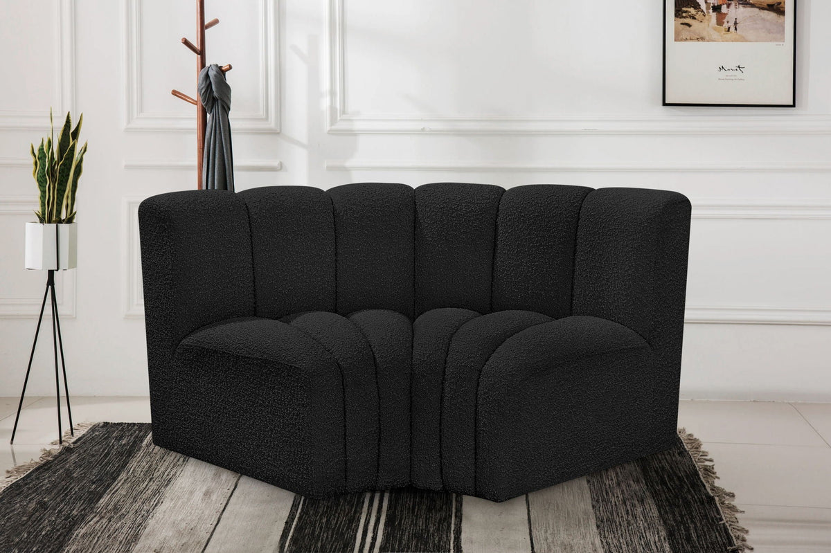 Arc - Boucle Fabric 2 Piece Modular Sofa