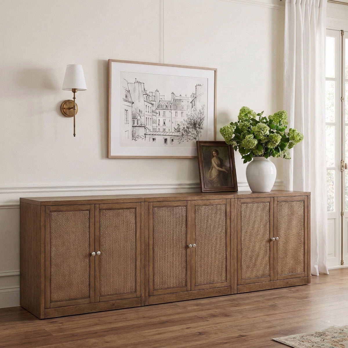 Vero - Solid Wood And Oak Venee Sideboard/Buffet