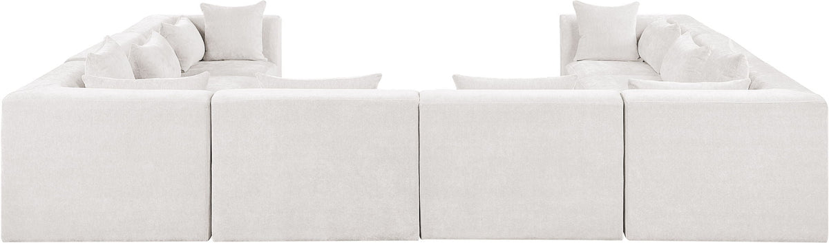 Stellar - 8 Piece Chenille Fabric Upholstered Modular Sectional