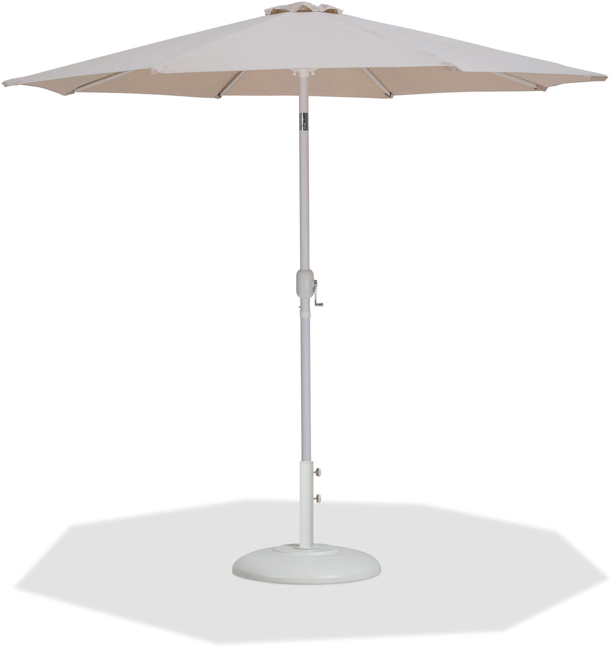 Fiji - Aluminum Patio Umbrella With Round White Base