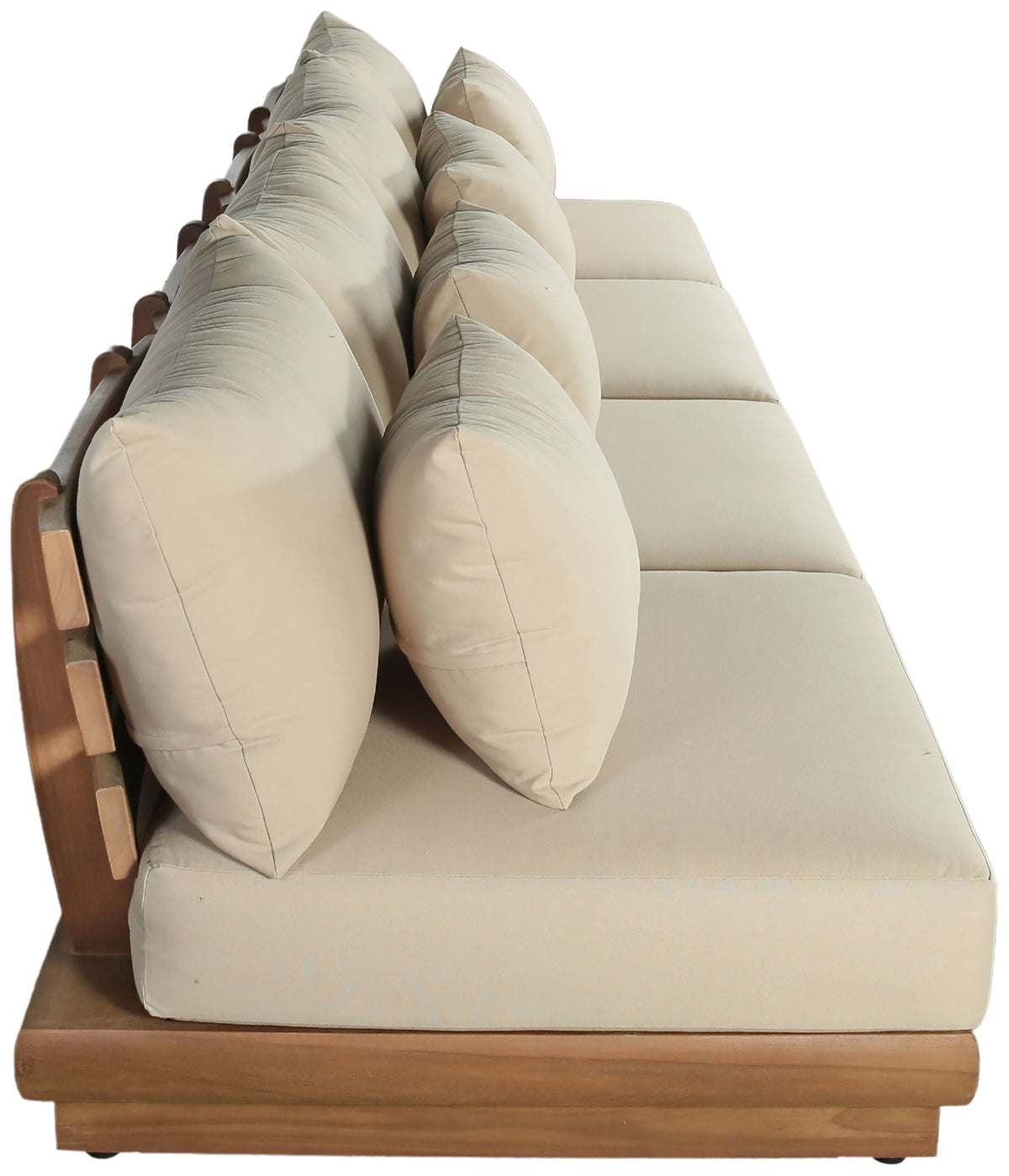 Mirella - 4 Piece Water Resistant Fabric Outdoor Patio Modular Sectional
