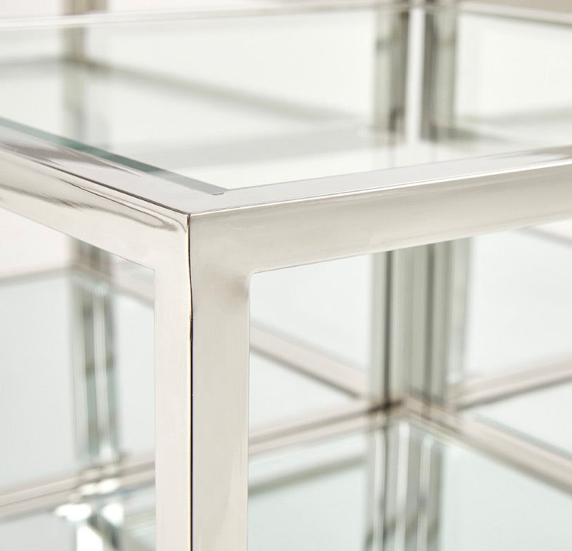 DALTON MULTI-LEVEL SILVER COFFEE TABLE - Furniture Depot