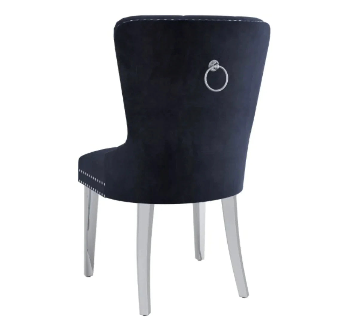 Hollis Side Chair, set of 2, in Black - Furniture Depot