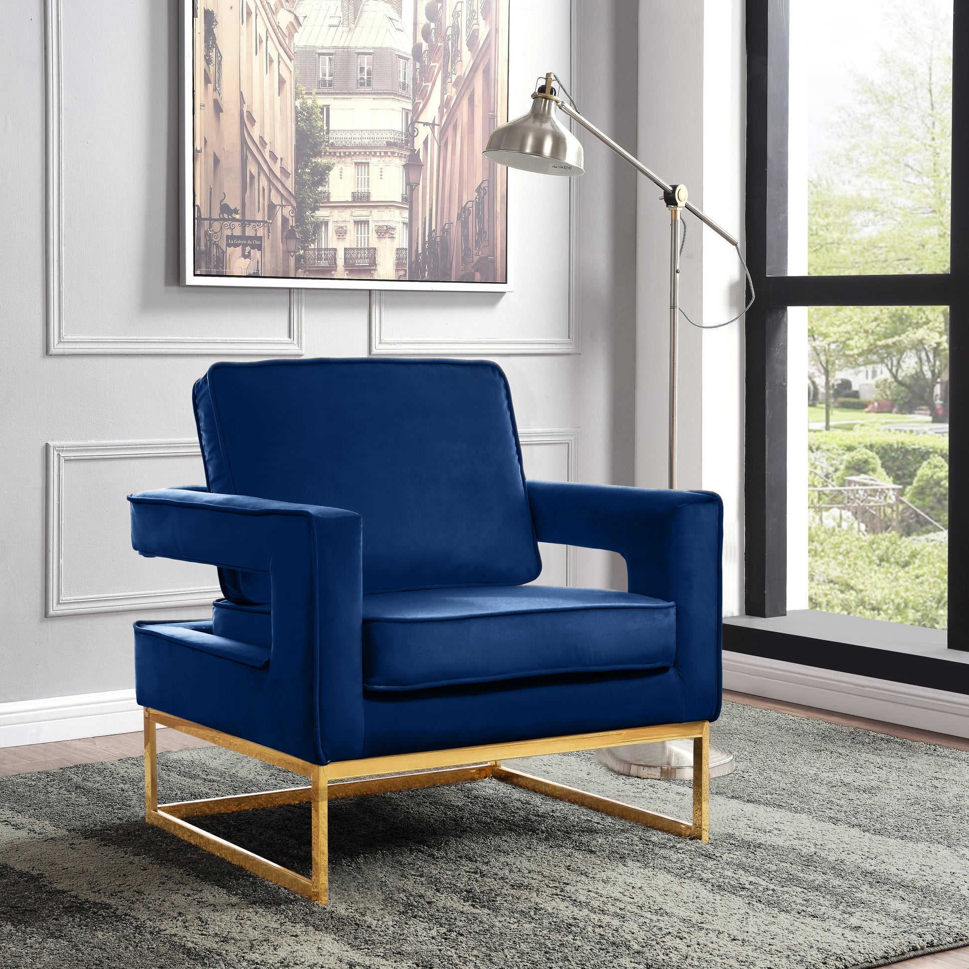 Noah Velvet Accent Chair - Furniture Depot