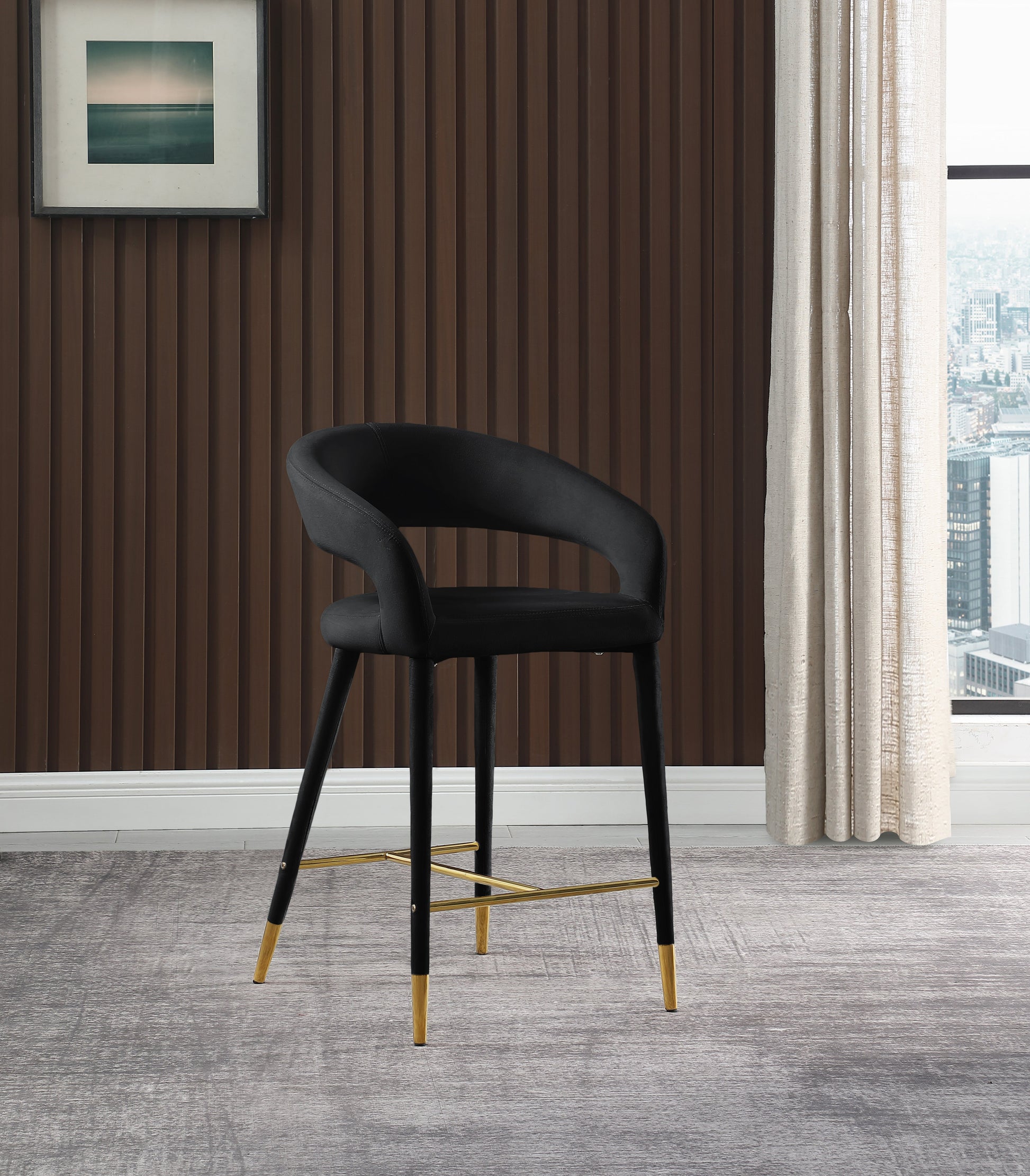 Destiny Velvet Stool - Furniture Depot (7679002050808)