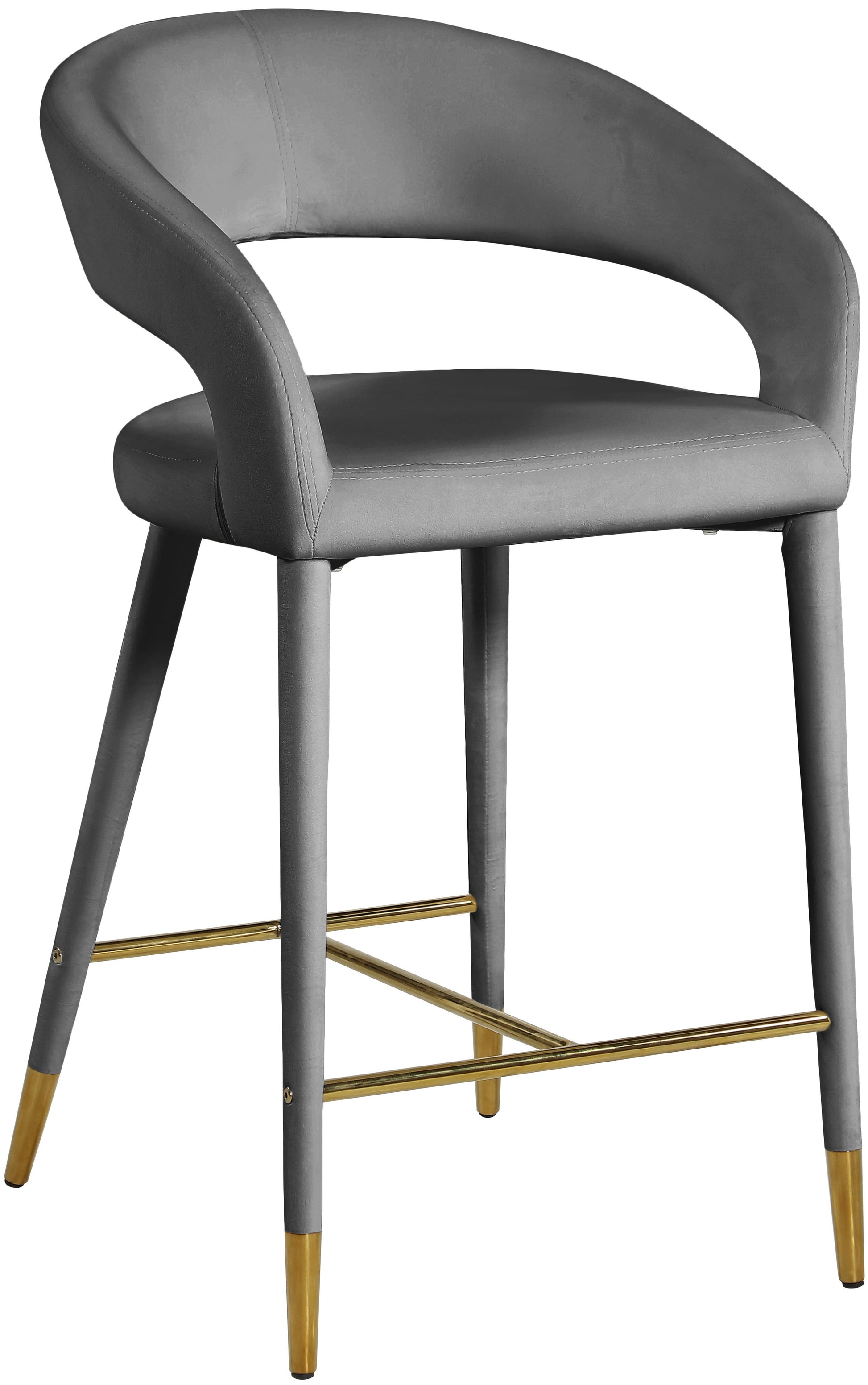 Destiny Velvet Stool - Furniture Depot (7679002050808)