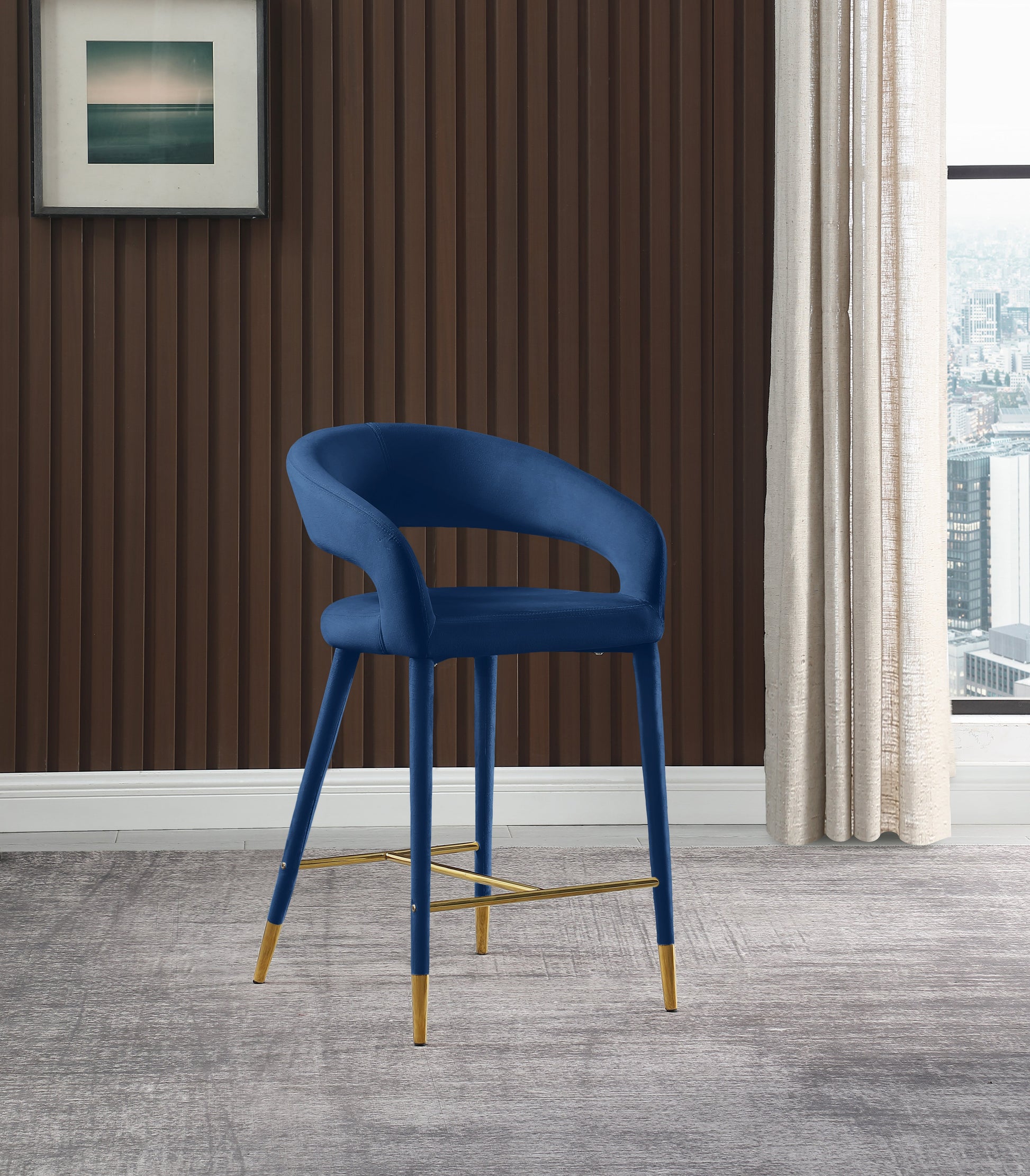 Destiny Velvet Stool - Furniture Depot (7679002050808)