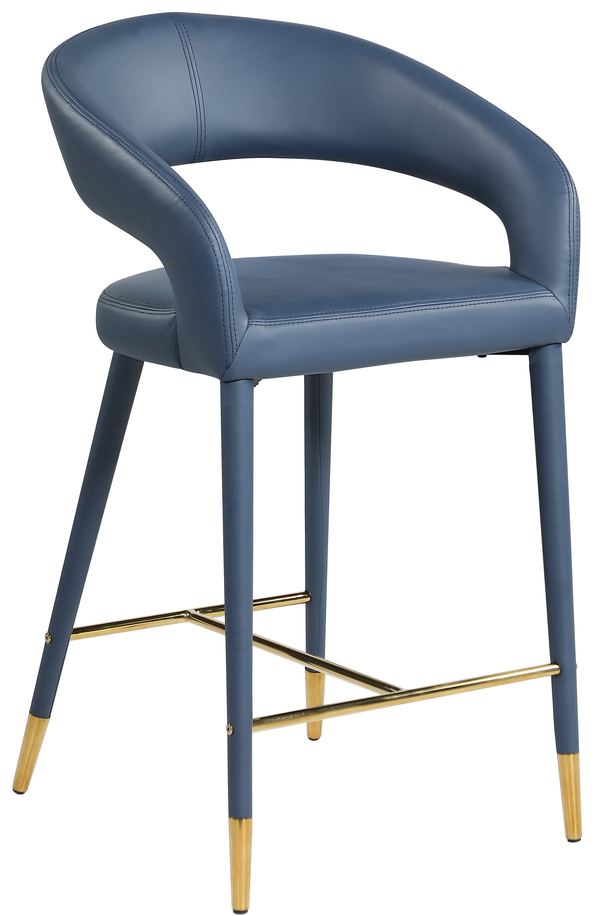 Destiny Faux Leather Stool - Furniture Depot (7679002083576)