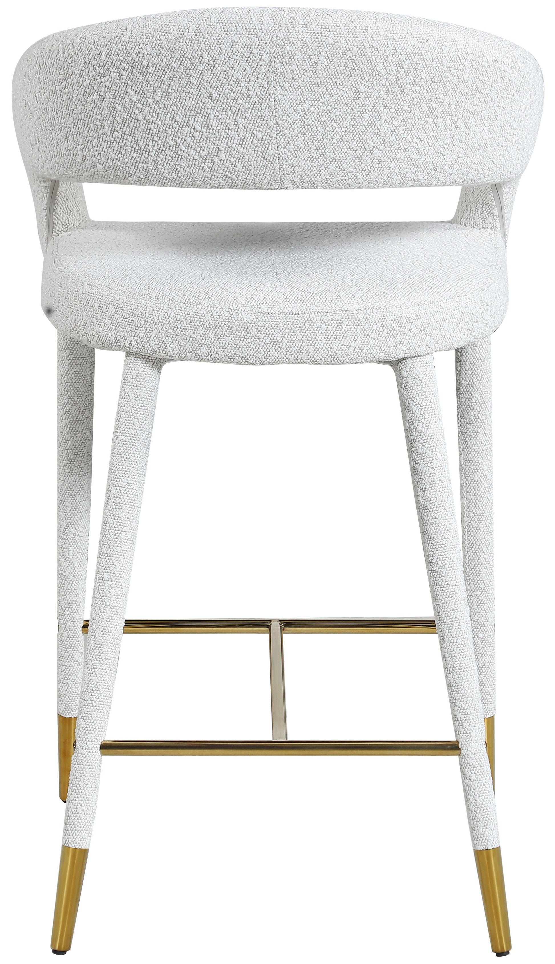 Destiny Cream Fabric Stool - Furniture Depot (7679002149112)
