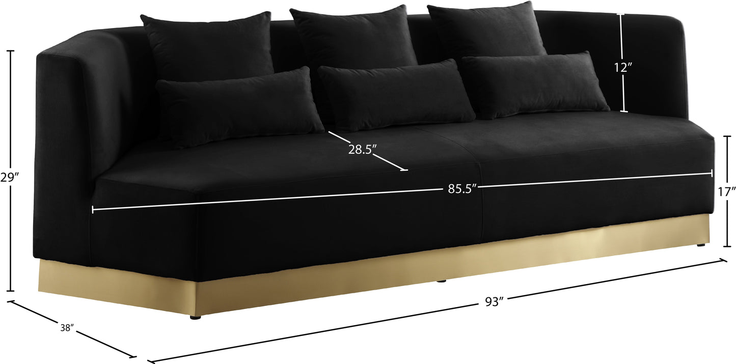 Marquis Velvet Sofa - Furniture Depot
