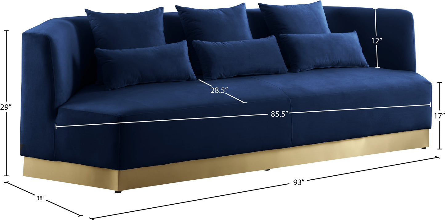 Marquis Velvet Sofa - Furniture Depot