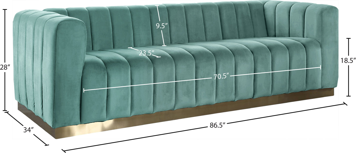 Marlon Velvet Sofa - Furniture Depot