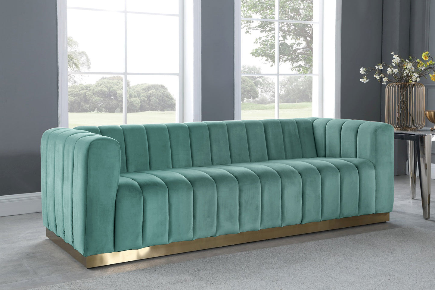 Marlon Velvet Sofa - Furniture Depot