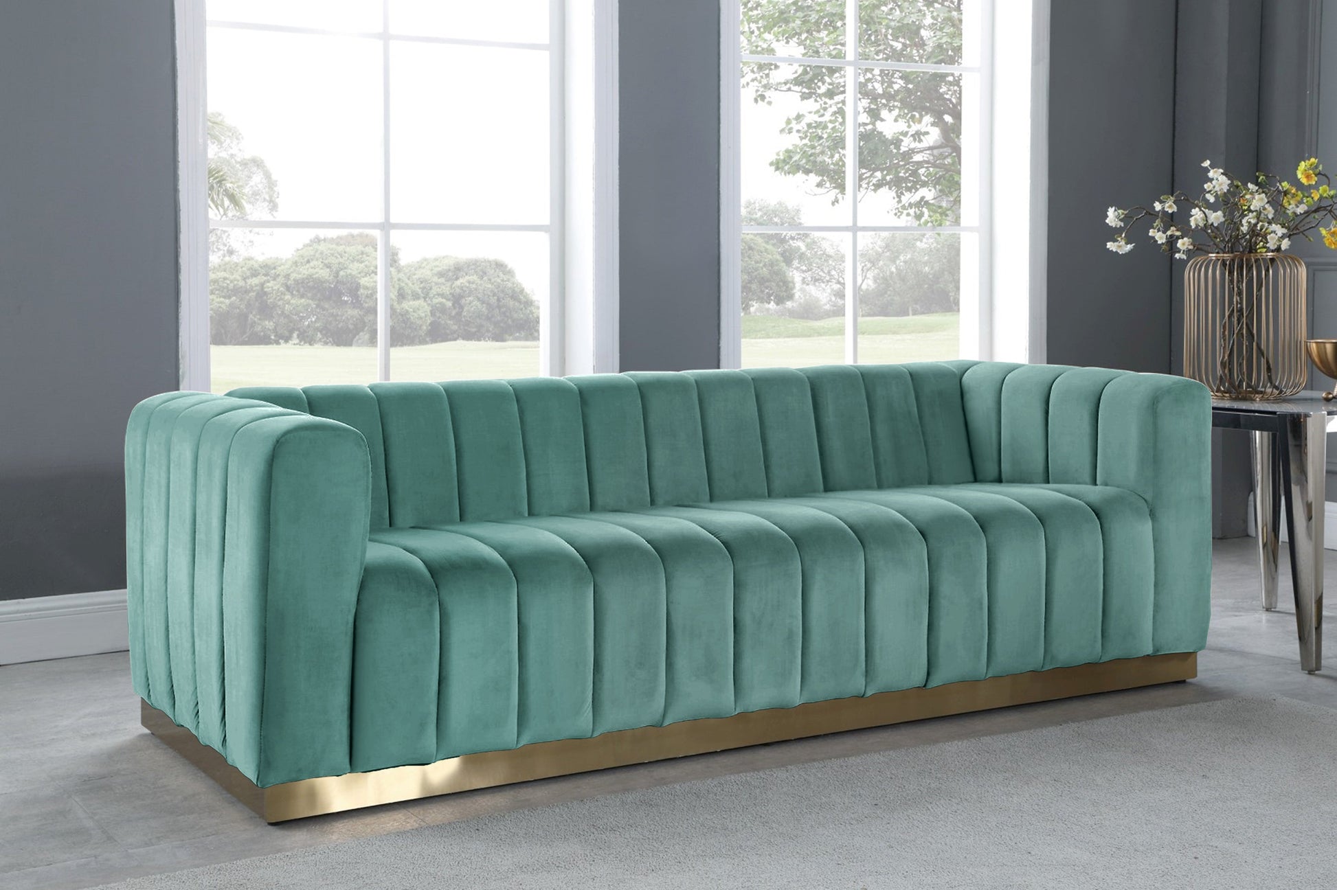 Marlon Velvet Sofa - Furniture Depot