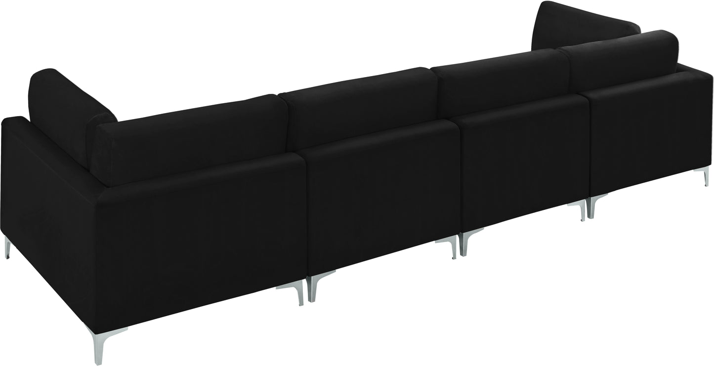 Julia Velvet Modular Sofa (4 Boxes) - Furniture Depot (7679005163768)