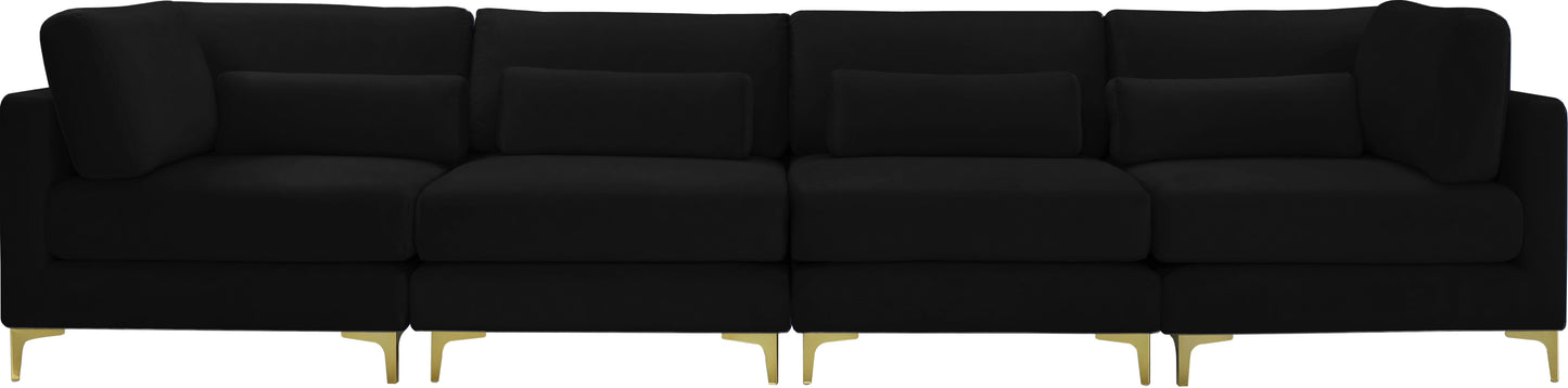 Julia Velvet Modular Sofa (4 Boxes) - Furniture Depot (7679005163768)