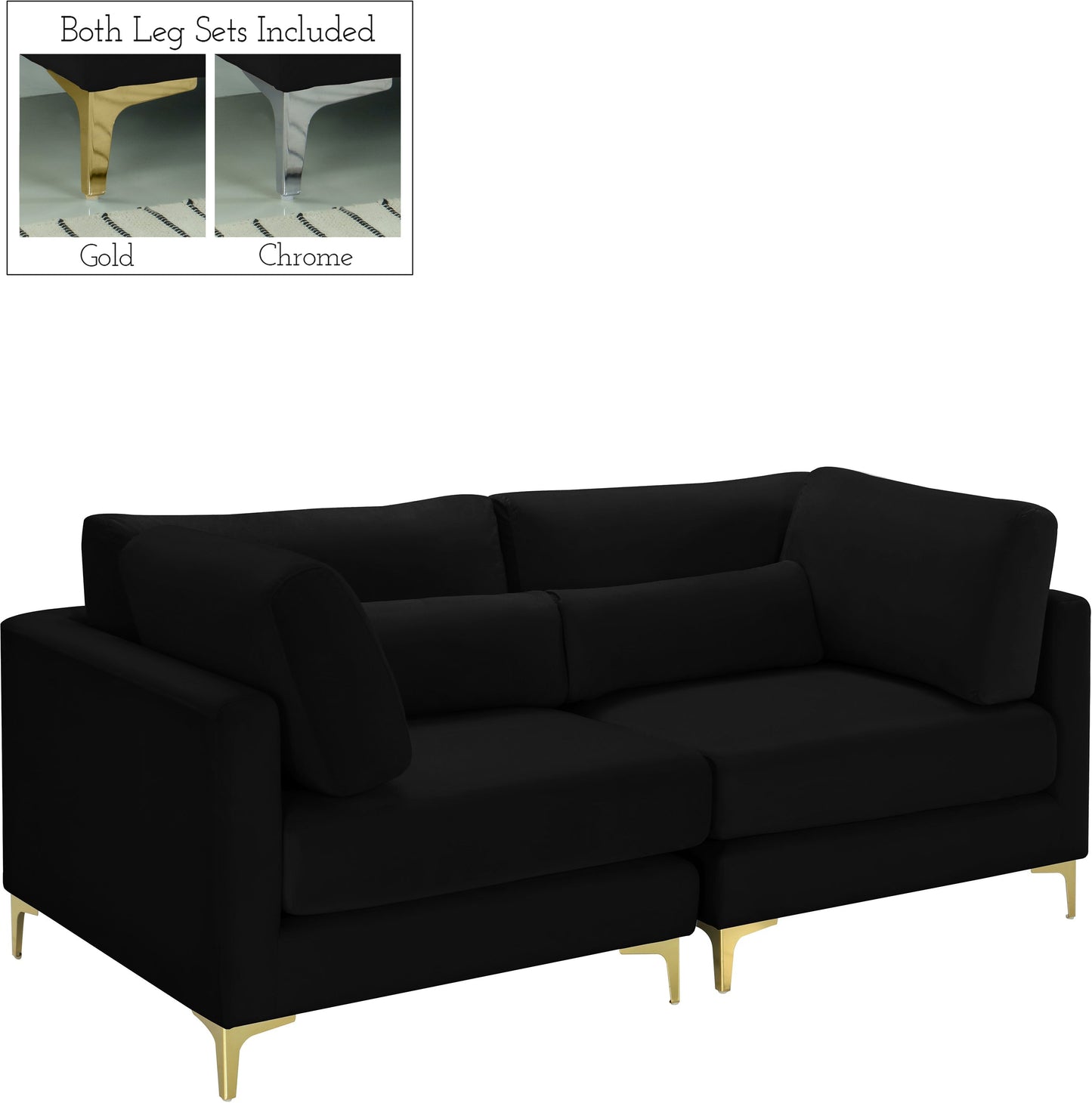 Julia Velvet Modular Sofa - Furniture Depot (7679005196536)