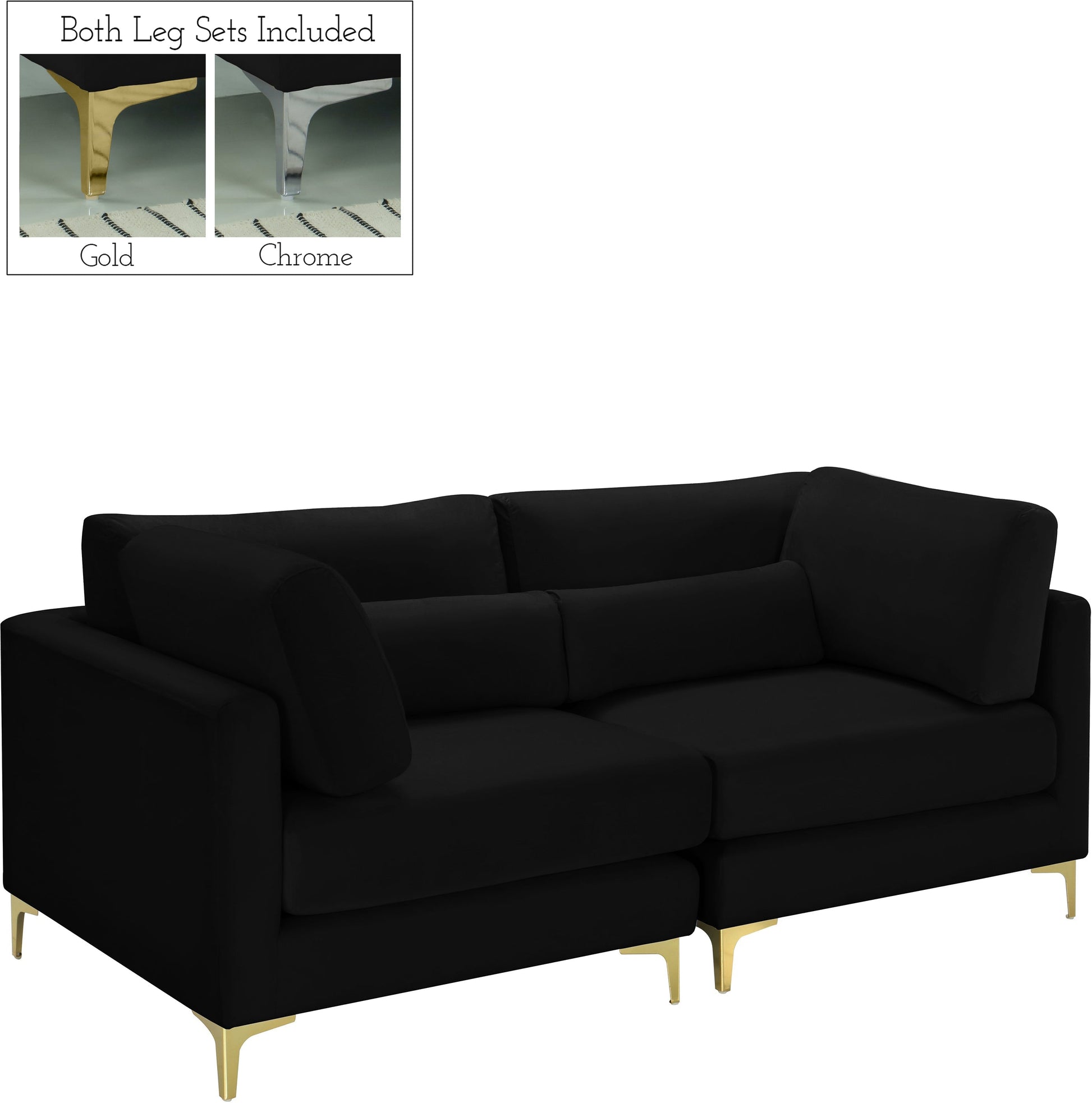 Julia Velvet Modular Sofa - Furniture Depot (7679005196536)