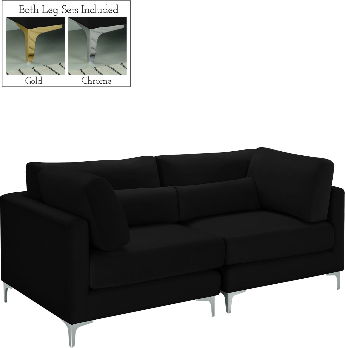 Julia Velvet Modular Sofa - Furniture Depot (7679005196536)