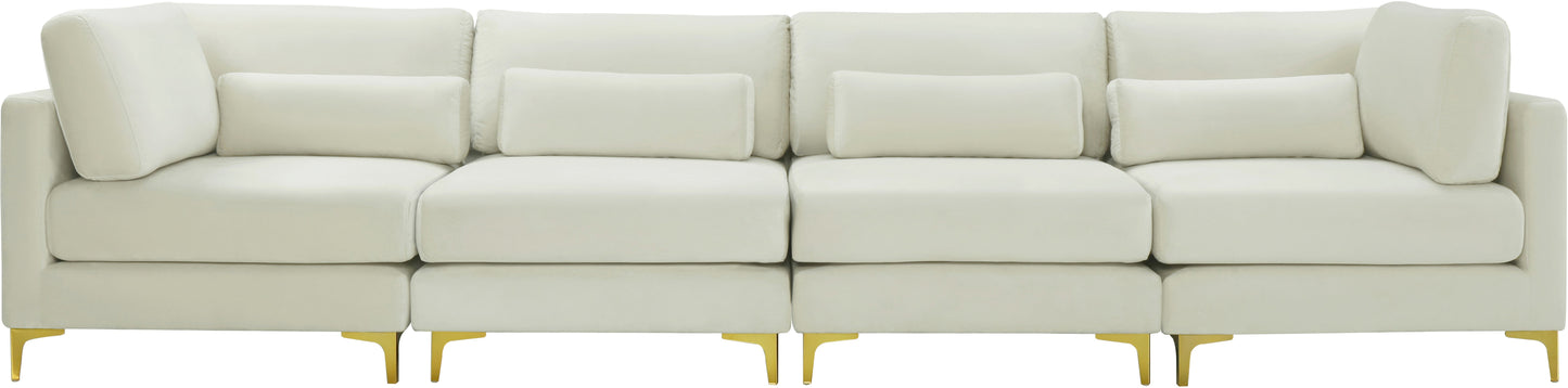 Julia Velvet Modular Sofa (4 Boxes) - Furniture Depot (7679005163768)