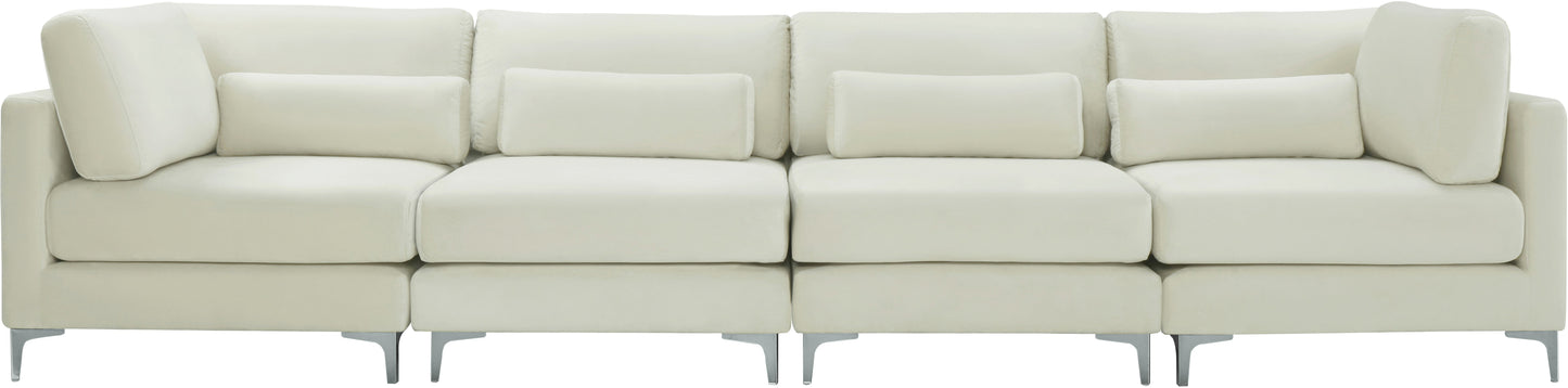 Julia Velvet Modular Sofa (4 Boxes) - Furniture Depot (7679005163768)