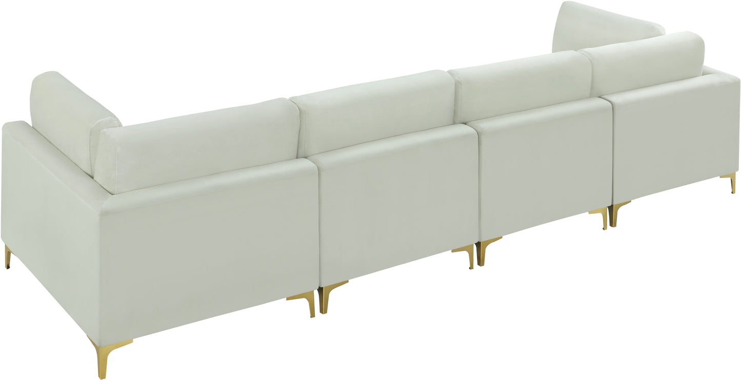 Julia Velvet Modular Sofa (4 Boxes) - Furniture Depot (7679005163768)