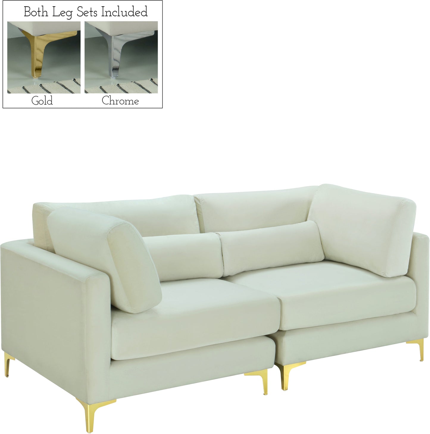 Julia Velvet Modular Sofa - Furniture Depot (7679005196536)