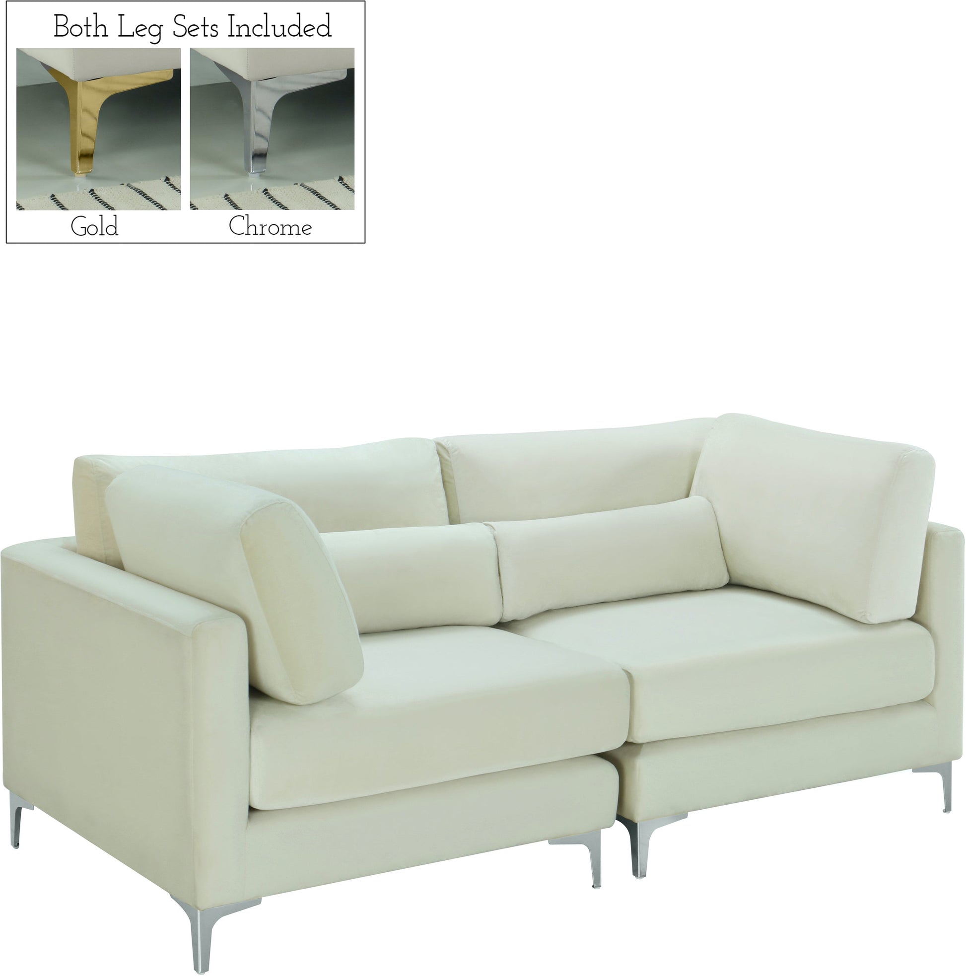 Julia Velvet Modular Sofa - Furniture Depot (7679005196536)