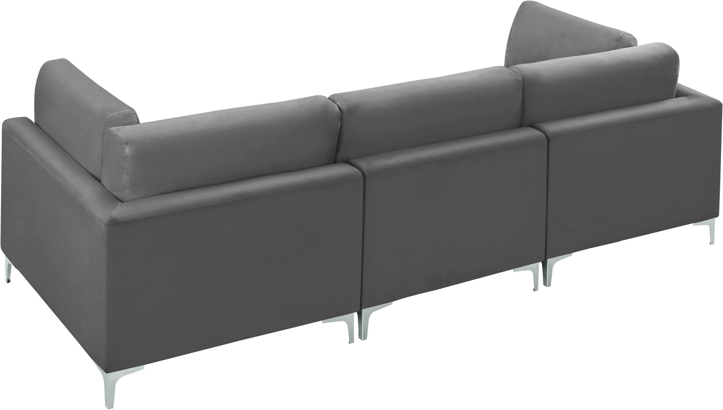 Julia Velvet Modular Sofa (3 Boxes) - Furniture Depot (7679005131000)