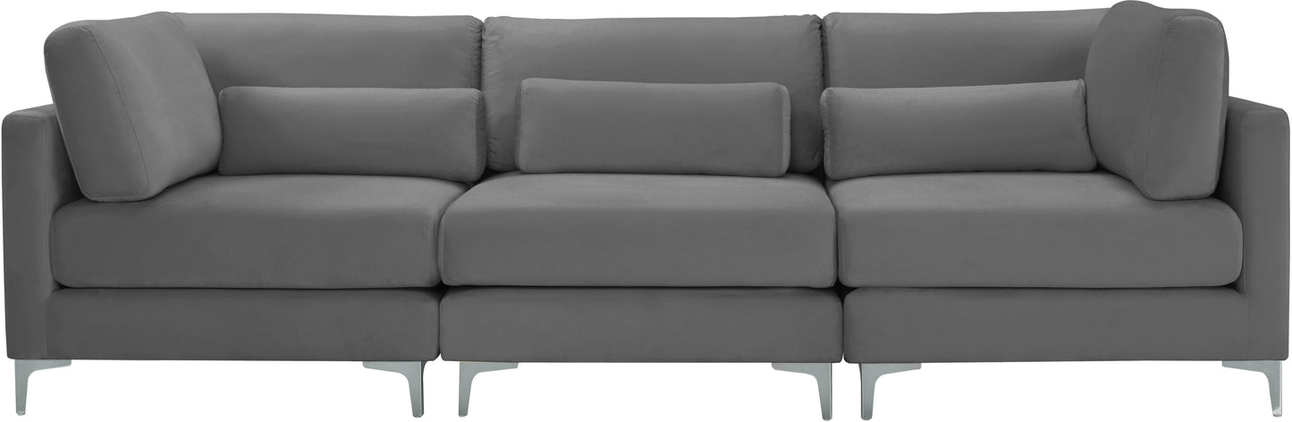 Julia Velvet Modular Sofa (3 Boxes) - Furniture Depot (7679005131000)