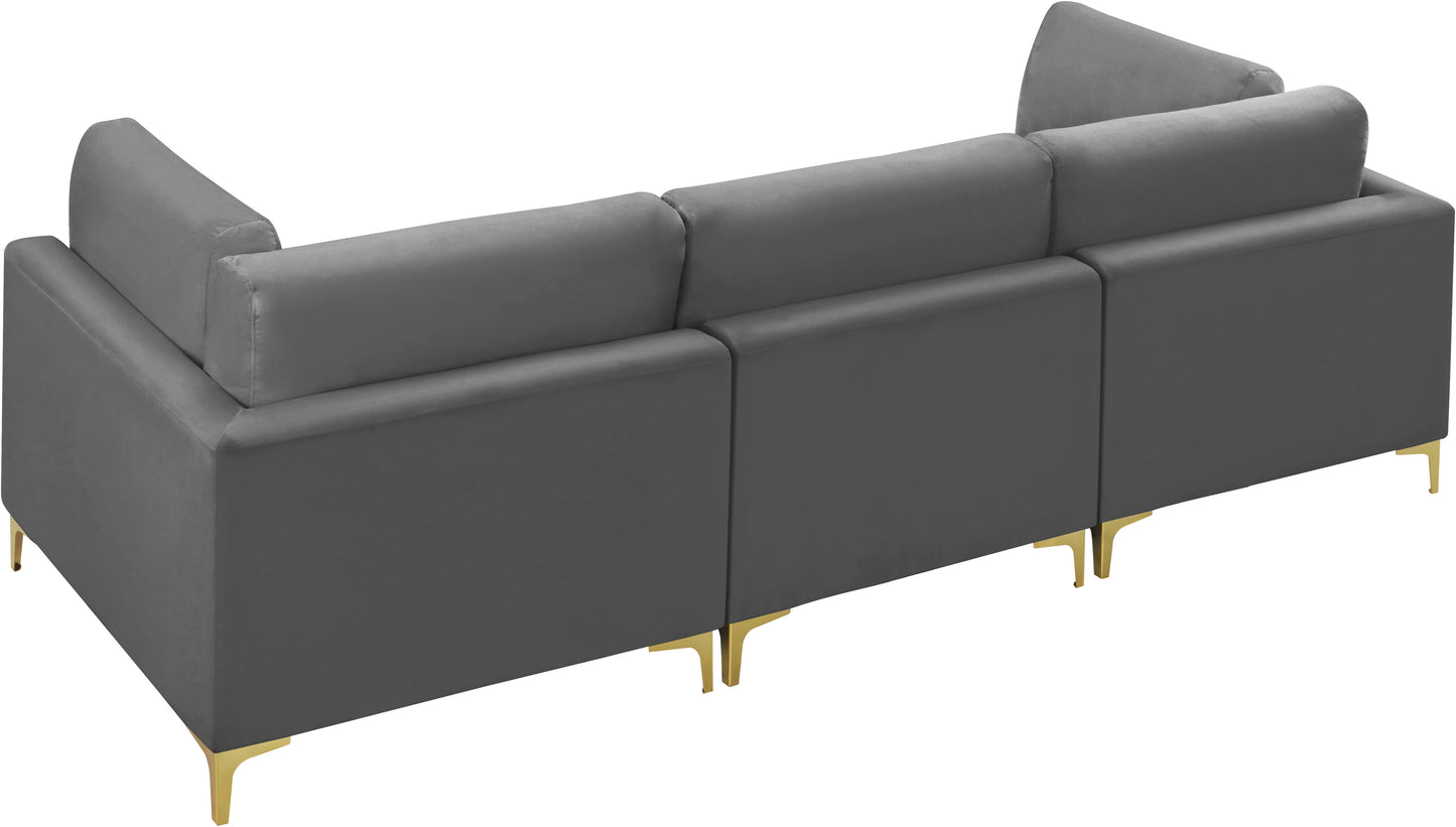 Julia Velvet Modular Sofa (3 Boxes) - Furniture Depot (7679005131000)