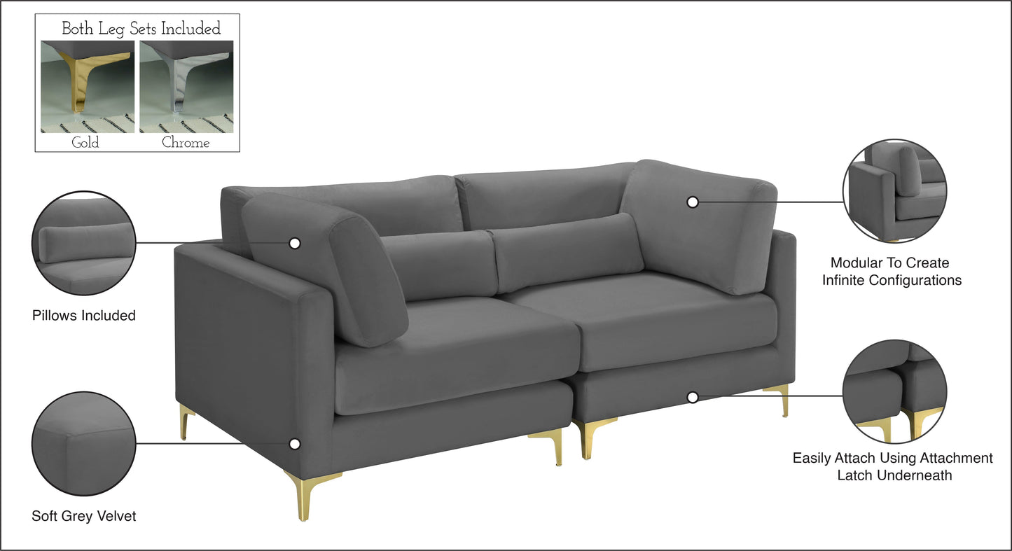 Julia Velvet Modular Sofa - Furniture Depot (7679005196536)