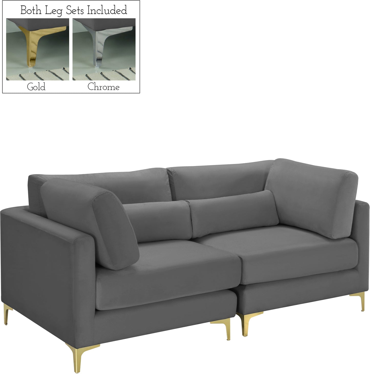 Julia Velvet Modular Sofa - Furniture Depot (7679005196536)