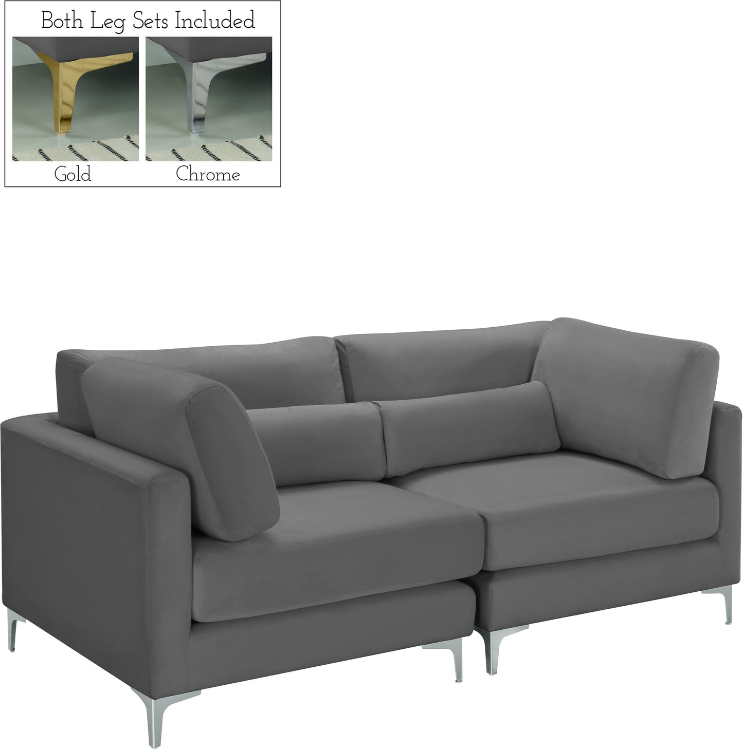 Julia Velvet Modular Sofa - Furniture Depot (7679005196536)