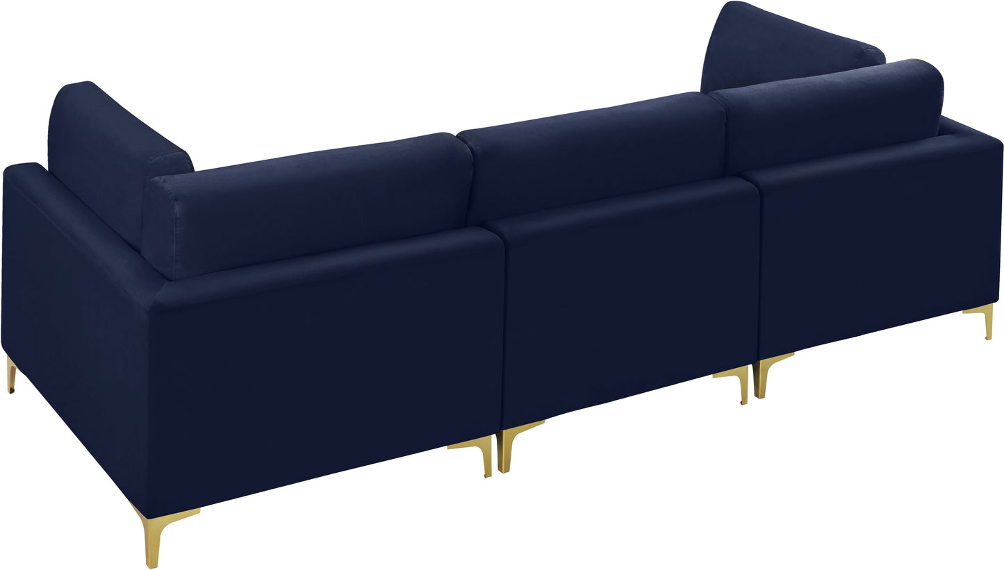Julia Velvet Modular Sofa (3 Boxes) - Furniture Depot (7679005131000)