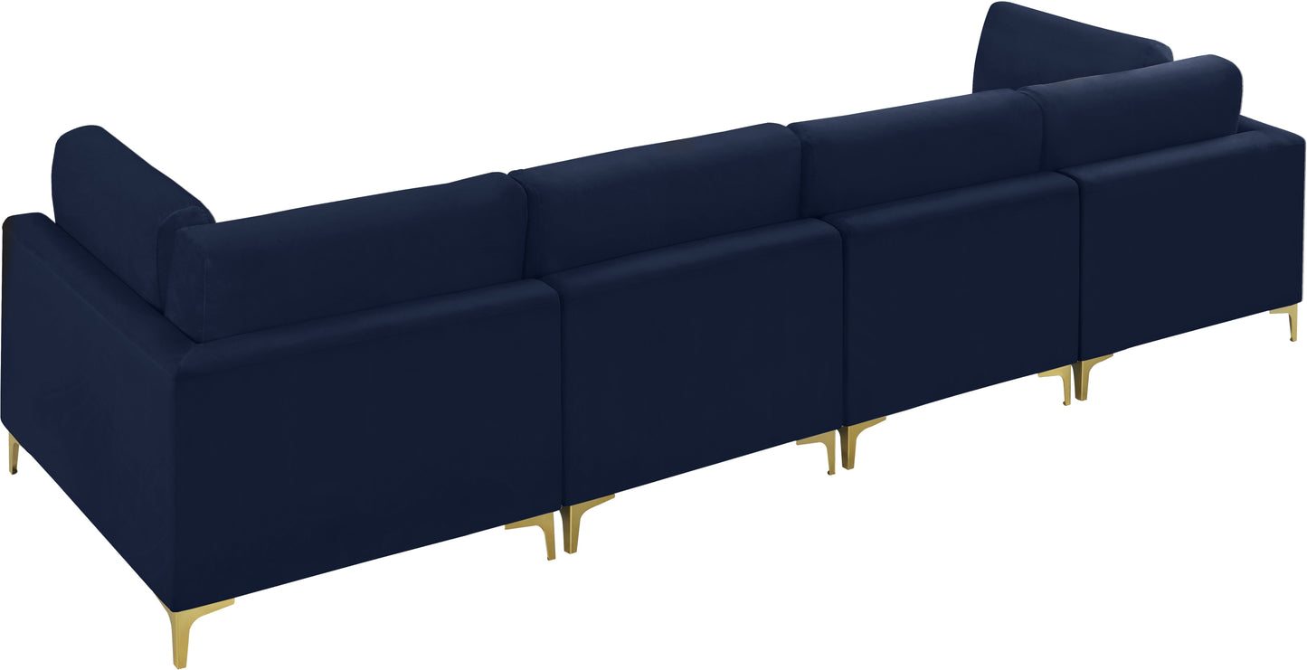 Julia Velvet Modular Sofa (4 Boxes) - Furniture Depot (7679005163768)