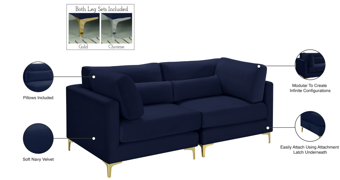 Julia Velvet Modular Sofa - Furniture Depot (7679005196536)
