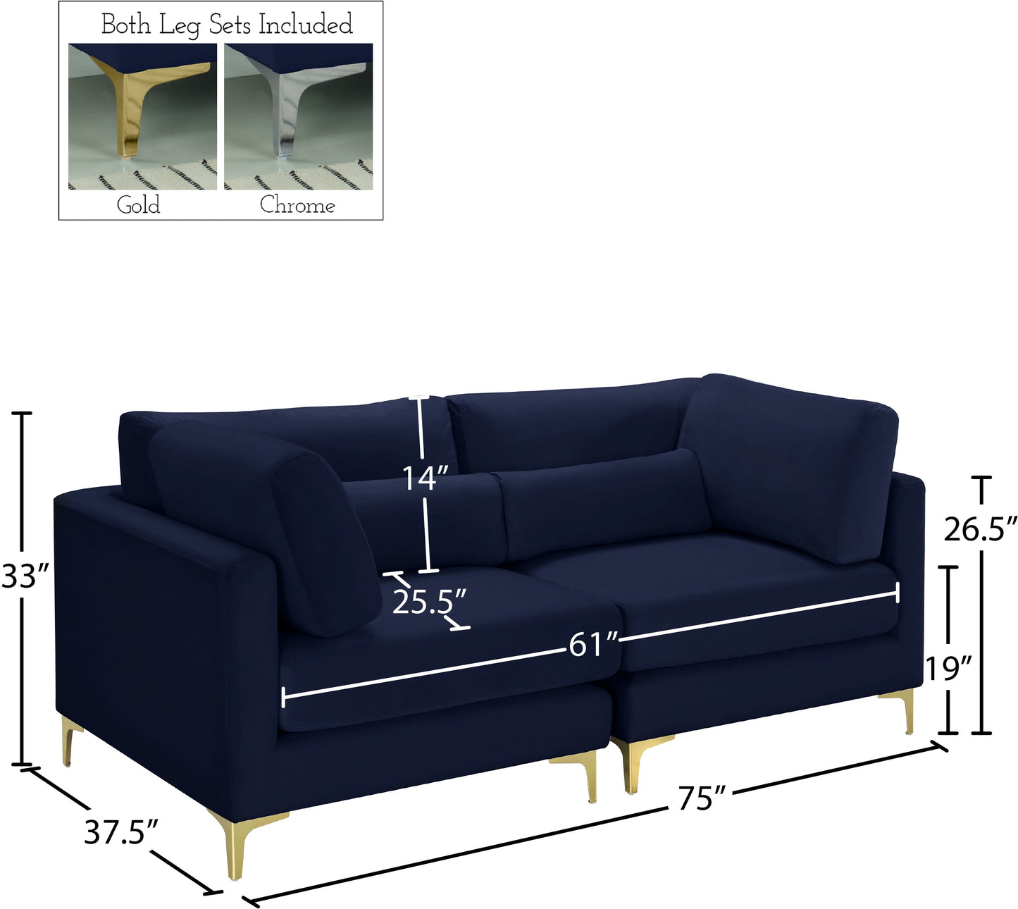 Julia Velvet Modular Sofa - Furniture Depot (7679005196536)
