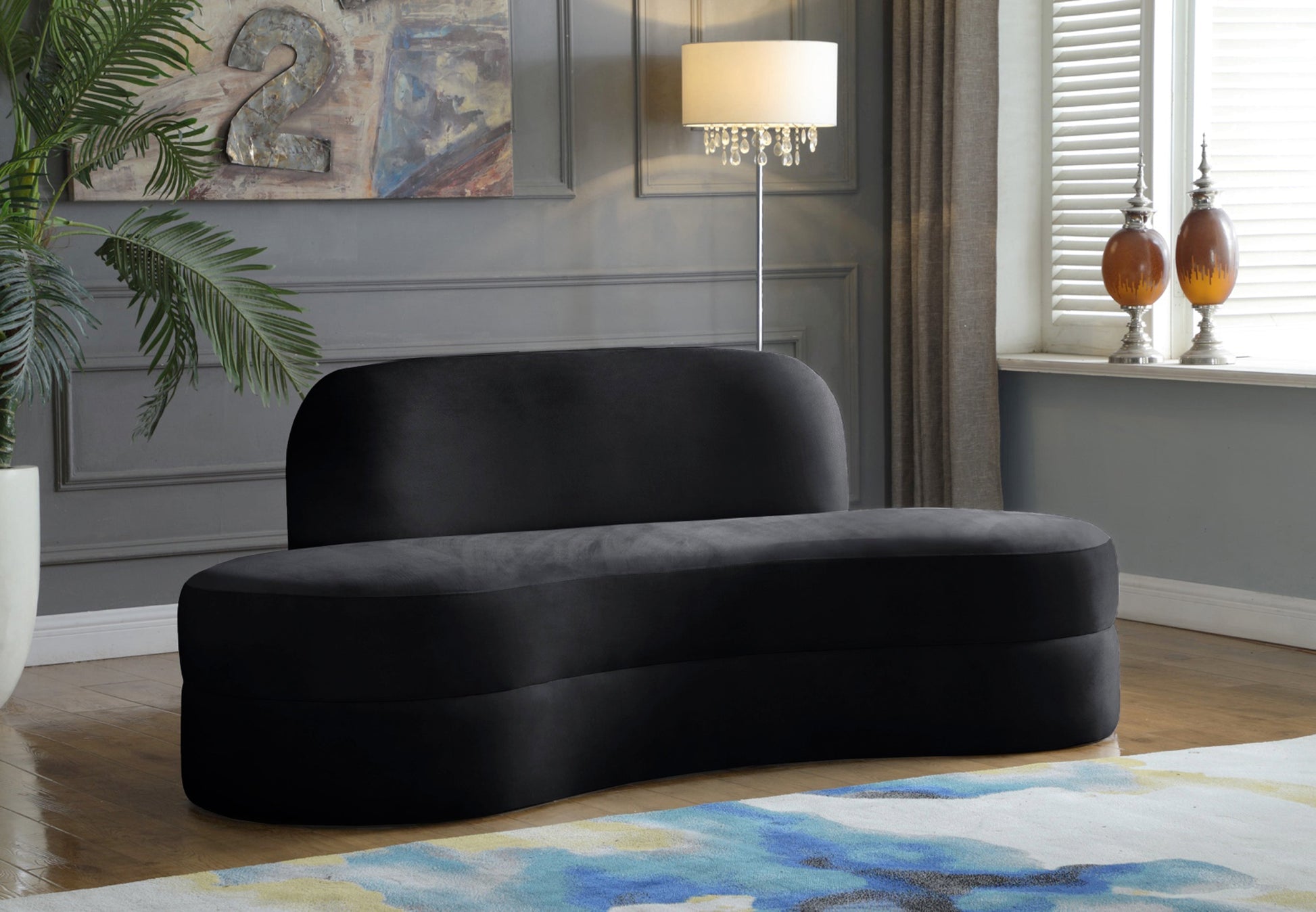 Mitzy Velvet Sofa - Furniture Depot (7679005360376)